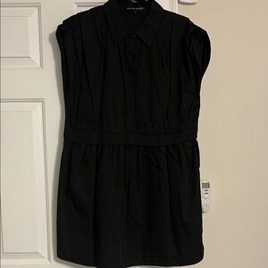 English Factory Black Collared Mini Dress